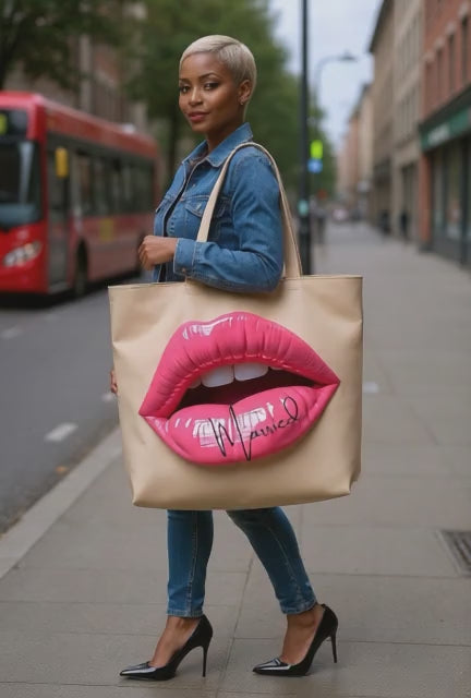 Pre Order 3D Lips Tote Bags by Lai Ldn Ltd edition 2025 A/W